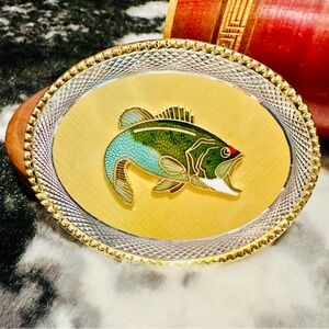 Vintage Stainless steel Bass belt buckle